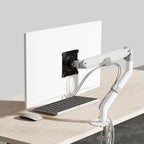 Adjustable display robotic arm for 17 to 32 inches heat dissipation desktop computer monitor stand