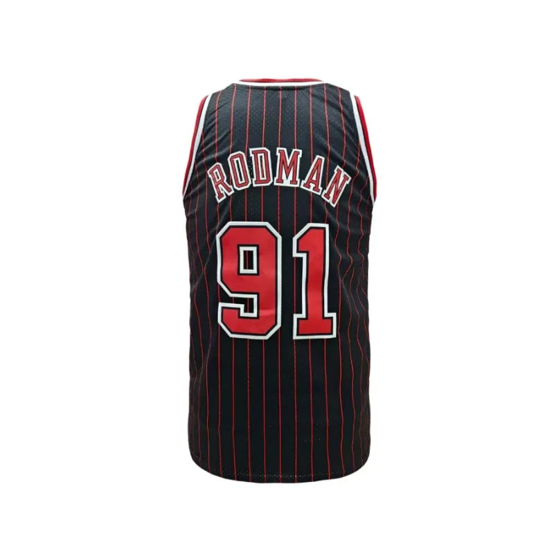 Mens Stripes Basketball Sports Jersey, Breathable Sleeveless Pattern Embroidery Sweatshirt Training Competition Sports Uniforms Secondary image
