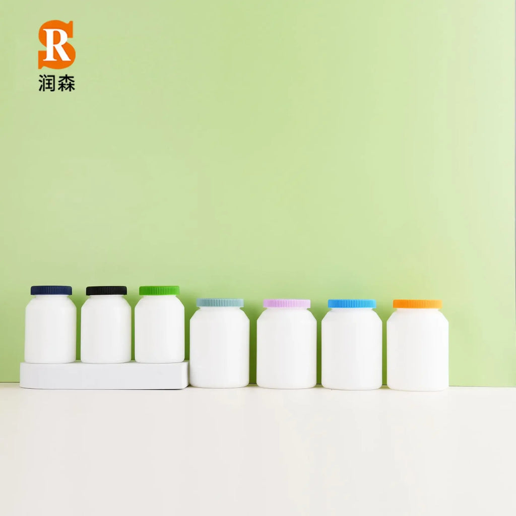 New HDPE 200ml 90 Capsules DHA Vitamin Tablets Deep Sea Fish Oil Capsules Food Grade Health Supplement Bottle
