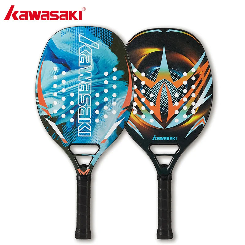 Kawasaki Beach Tennis Racket Carbon Fiber Soft Face Tennis  Paddle  Racquet with Protective Bag Cover