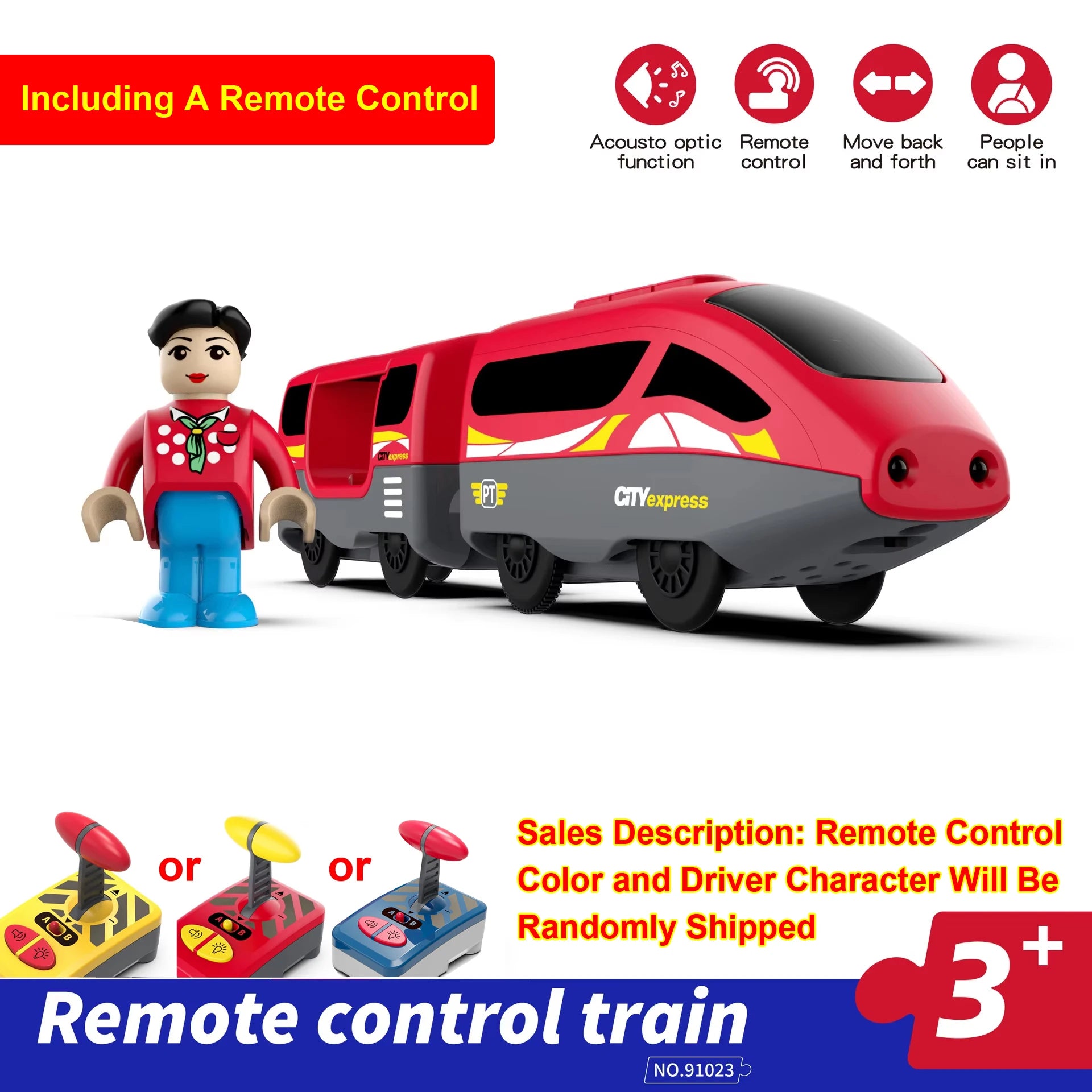 Kids RC Electric Train Set Locomotive Magnetic Train Diecast Slot Toy Fit for Wooden Train Railway Track Toys for Children Gifts