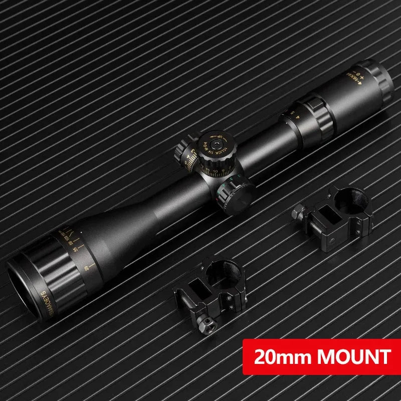 BSA 4-16x44 Tactical Scope Optic Sight Green Red Illuminated Hunting Scopes