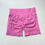 Impact Shorts 4.5" Seamless High Stretch Low Ribbed Band Subtle Glute Contour Shorts Fitness Workout Yoga Gym Shorts