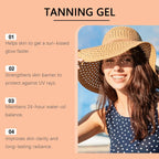 Body Tanning Gel Hydrating Lasting Natural Bronzing Soothe Drying Even Skin Tone Accelerate Dark Skin Sun Tanning Body Cream