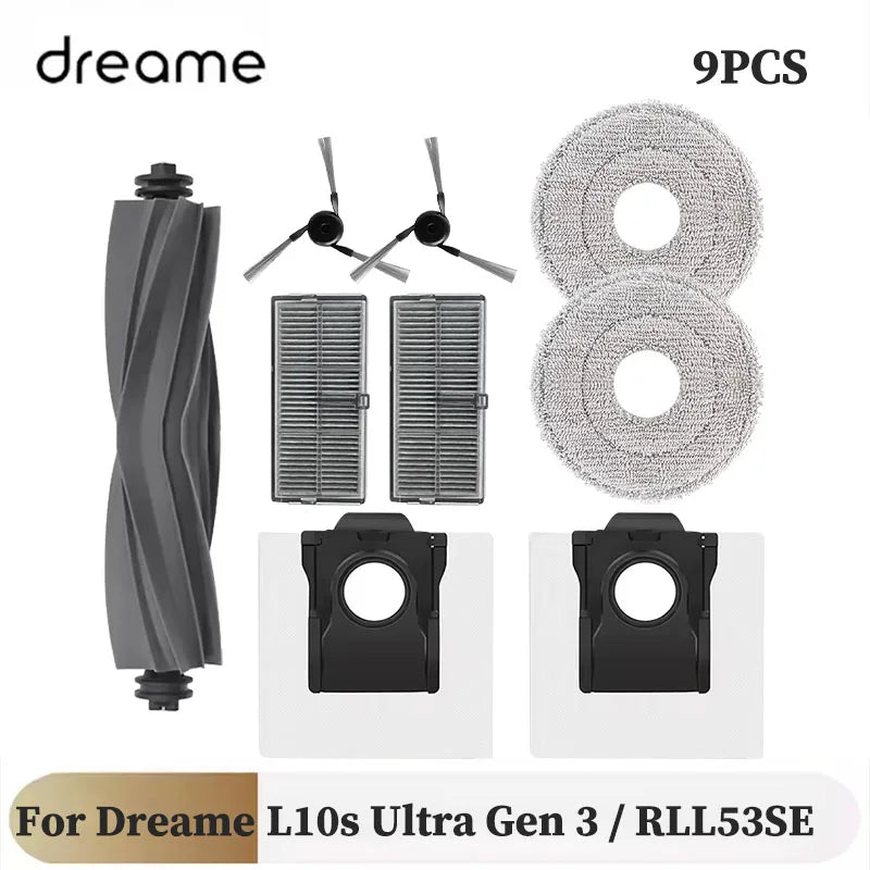 For Dreame L10s Ultra Gen 3 Gen3 / RLL53SE Replacement Parts Accessories Main Side Brush Filter Mop Pad Dust Bag