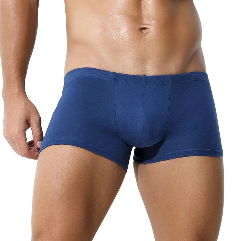 Men's Underwear 100% Cotton Boxer Briefs Summer Large Size Thin Breathable Comfort Underwear Sports Boys Boxer Briefs Main image