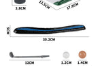 Mini Golf Toy Set, Desktop Indoor Golf Game with Course Cloth & Clubs, Interactive Family Sport Game for Kids Adults