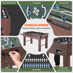 SucceBuy 55inch Foosball Table  Standard Size Foosball Table Indoor Full Size Foosball Table for Home, Family, and Game Room