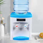 Compact Hot and Cold Water Dispenser, Energy-Saving Desktop Water Cooler Stainless Steel Mini Drinking Station for Office Home