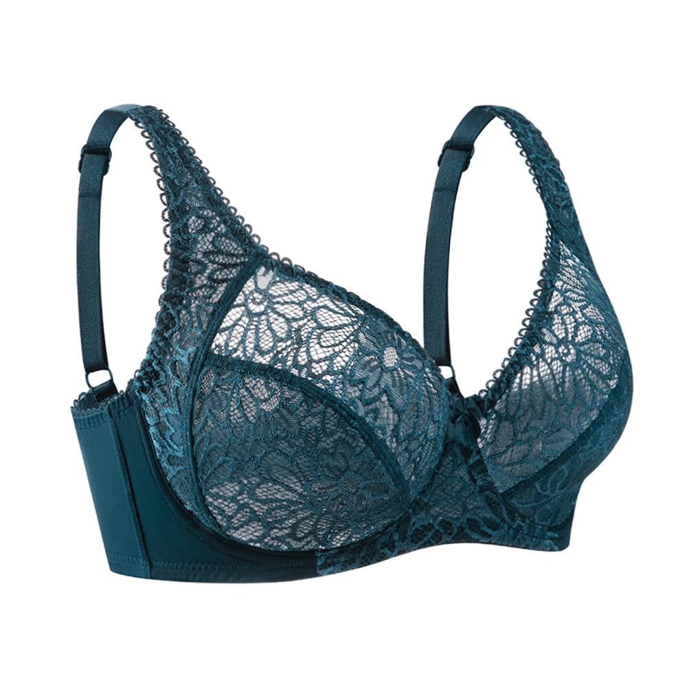 Plus Size Bras For Women Lace Modern Ladies Elegance Brassiere Underwear Sexy Lingerie Tops C D DD E F Cup