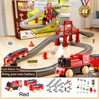 44Pcs/set Electric Train Track Sets Assembling Rail Train Car Toys Boy Educational Simulation Model Christmas Birthday Gift