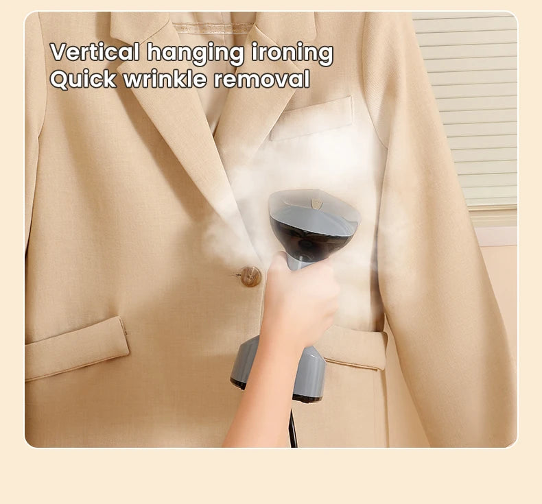 1500W Handheld Steam Hanging Iron Touch Screen Control 15 Seconds Fast Preheat 150ml Portable Home Small Fabric Clothes Steamer