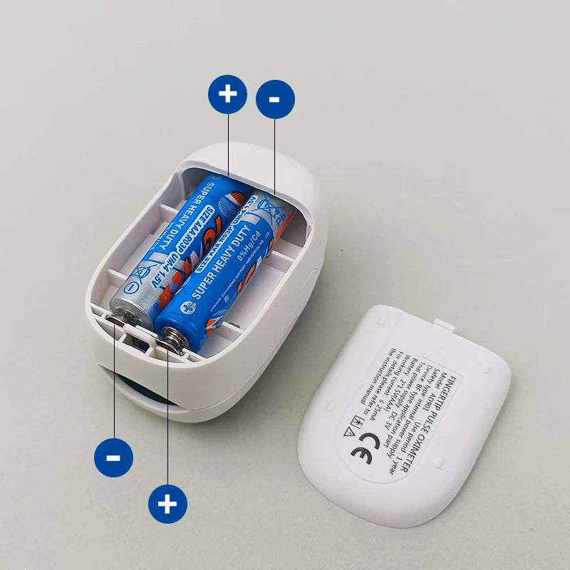 Oximeter Portable Fingertip Pulse Blood Oxygen Saturation Monitor With LED Display Fingertip Oximeter Testing SpO2 Health Care