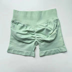 Impact Shorts 4.5" Seamless High Stretch Low Ribbed Band Subtle Glute Contour Shorts Fitness Workout Yoga Gym Shorts
