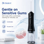 Dr.Yadent YD06 Cordless Oral Irrigator WaterFlosser 300ML Portable Water Jet USB-C Fast Charge 7 Nozzles 4 Modes IPX7 Waterproof