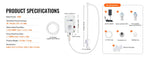 SucceBuy Bottled Water Dispensing Pump w/PE Pipe 1 Gal/MIN 40 PSI for Coffee Tea Machine Water Dispenser Refrigerator Ice Maker