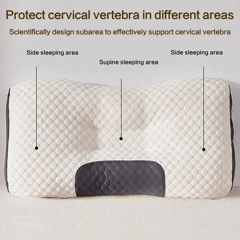 New Neck Pillow Help Sleep And Protect The Neck Cervical Orthopedic Soybean Fiber Massage Household SPA Pillow For Sleeping