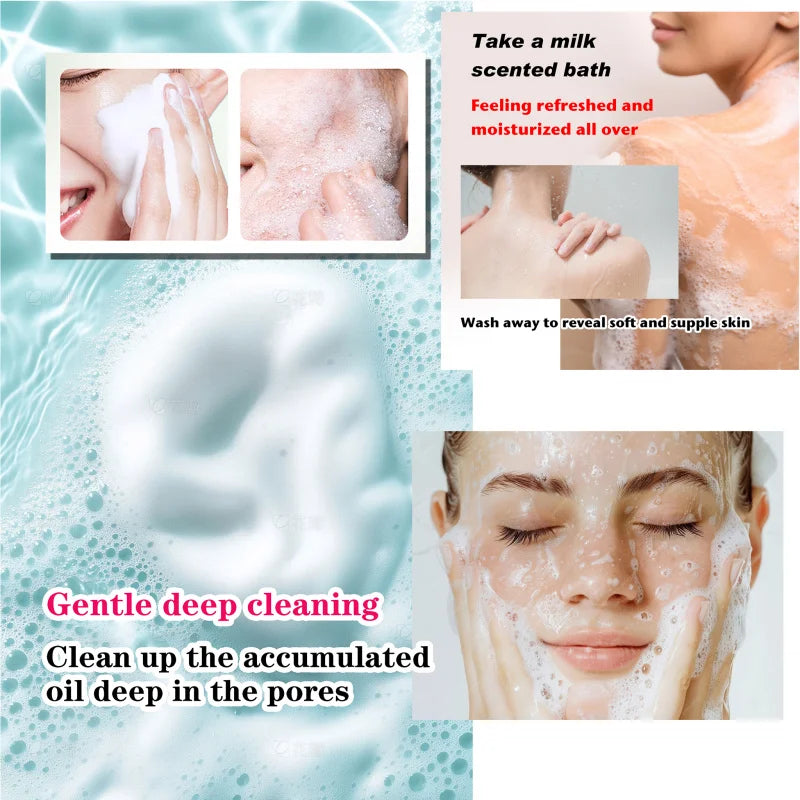 3pcs Papaya Soap Cleansing and moisturizing handmade soap for bathing, face washing, and skin moisturization