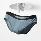 4pcs LORIEN CREST ice silk Men's underwear seamless ultra-thin double-layer crotch breathable men's briefs mid-waist sexy&light