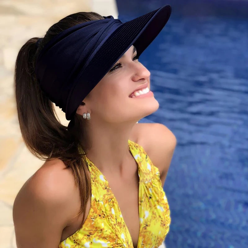Beach Sunshade Hat Sun Protection Hat Tanning Sunscreen Outdoor Surfing Sports Swimming Cap 2026 New