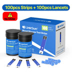 LinkSun G-425-1 Blood Glucose Meter Kit 50/100pcs Test Strips Lancets for Diabetes Monitor Digital Glucometer Blood Sugar Meter