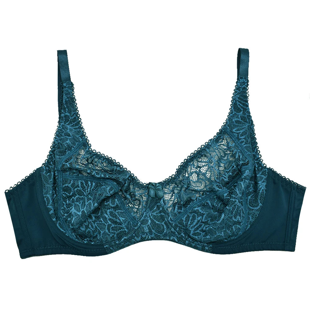 Plus Size Bras For Women Lace Modern Ladies Elegance Brassiere Underwear Sexy Lingerie Tops C D DD E F Cup