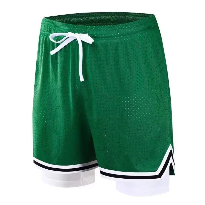Children's basketball shorts cropped shorts trendy and loose summer pants wearing large shorts for training quick drying fitness