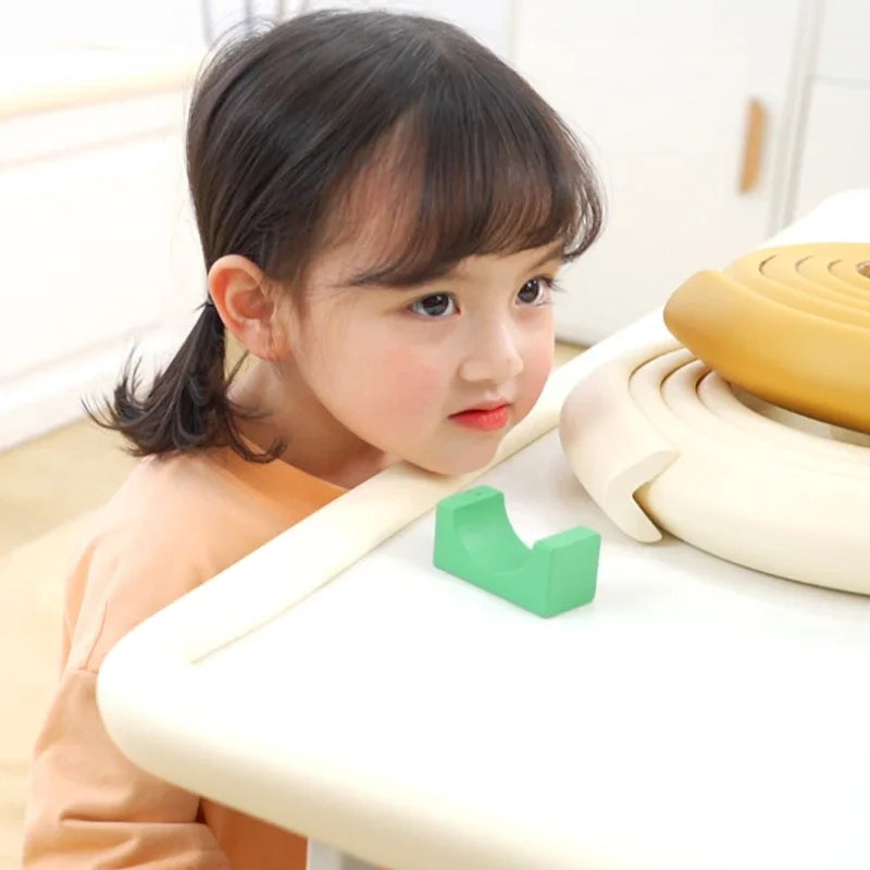 2M Table Corner Safety Bumper Strips Baby Protection Strips Bumper Corner Soft Cover Strips Table Corner Protection Anti