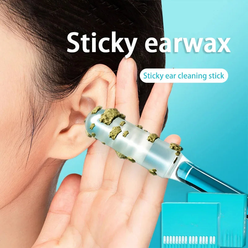 24Pcs Disposable Silicone EarWax Remover sticky ear pick For Kids Olders Adult S/L Ear Cleaner Reusable Adhesive Earpick Main image