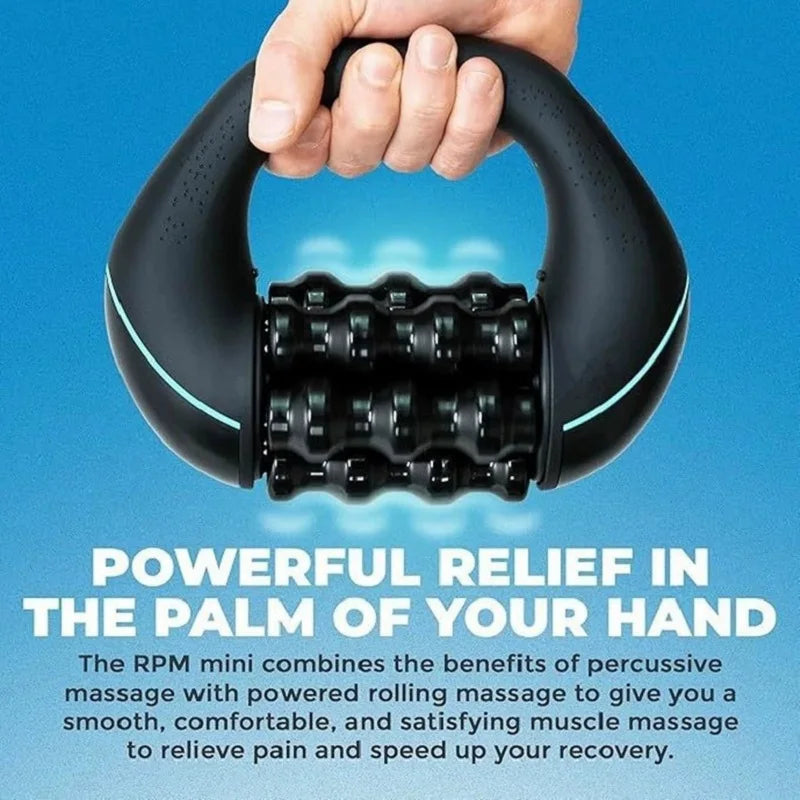 Mini Rolling Percussive Massager Whole Body Fatigue Relief Deep Tissue and Muscle Recovery Rechargeable Powerful 3-Speed Spin Secondary image