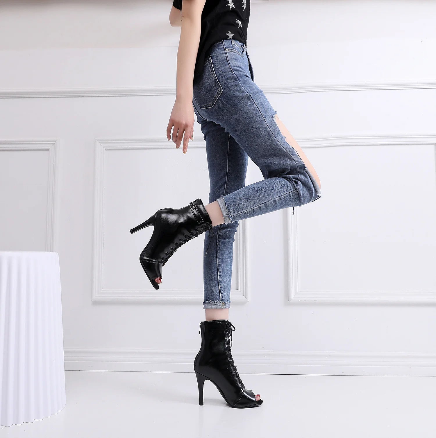 Women's 2020 Brand Party Boots Women's Sexy stilettos High Heels Footwear Women Latin dance heels shoes Latin 2020 For Ballroom