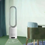 2026 Ultra-Silent Bladeless Fan Air Purification & Circulation Tower Fan for Dormitory Desk Floor Bedroom