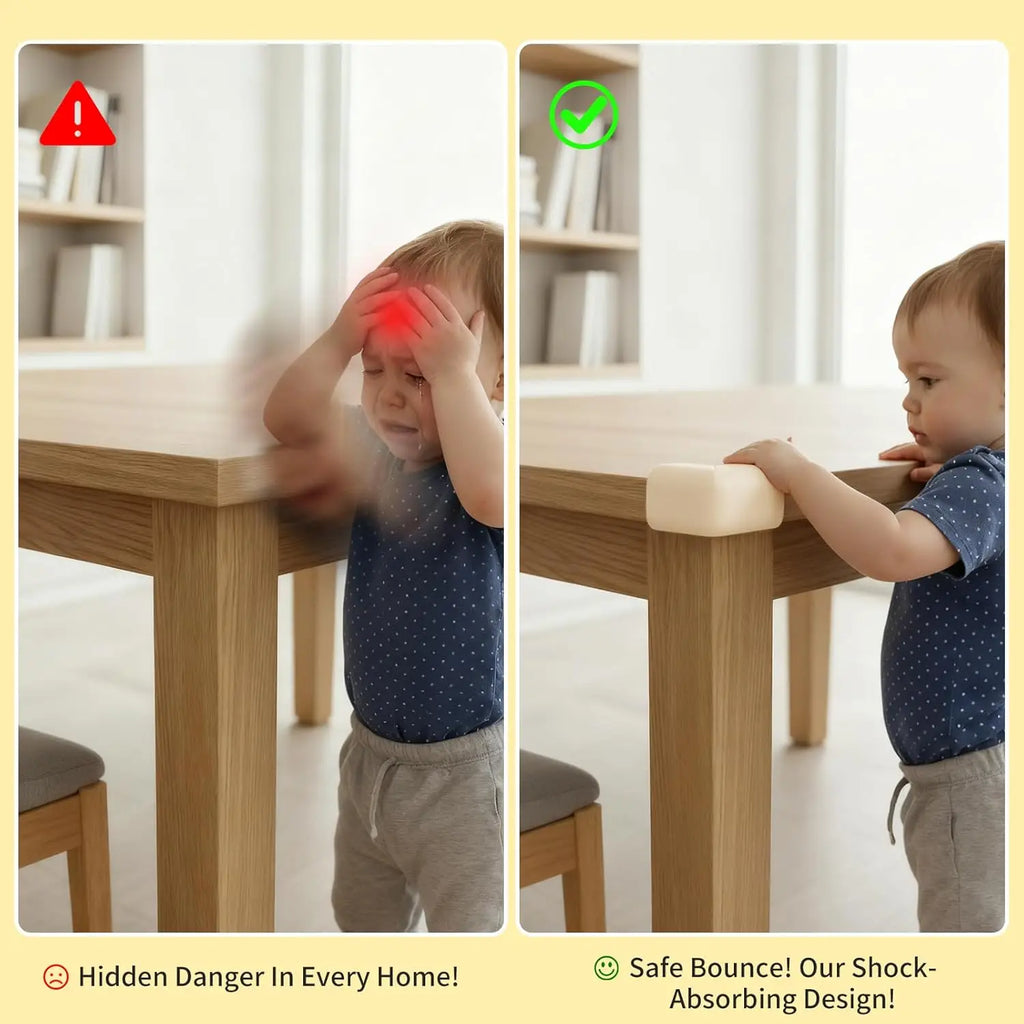 1Roll Baby Safety Table Corner Protector Strip with 4 Self Adhesive Corner Guards Soft NBR Foam Baby Proofing Edge Corner Guards