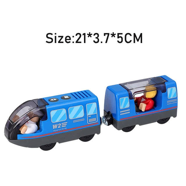 RC Electric Train Set Locomotive Magnetic Train Diecast Slot Toy Fit for Brand Wooden Railway Tracks Toys for Children Gifts