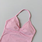 Longline Strappy Top Yoga Vest Woman Backless Tank Tops Sports Fitness Bras Running Workout Gym Halter