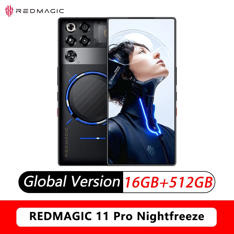 (Used) Phone gaming RedMagic 11 Pro 5G, International version, screen Ins, processor-shaped 8 Elite Gen 5, battery-mAh, 50 MP photo Device, NFC compatible