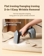1500W Handheld Steam Hanging Iron Touch Screen Control 15 Seconds Fast Preheat 150ml Portable Home Small Fabric Clothes Steamer