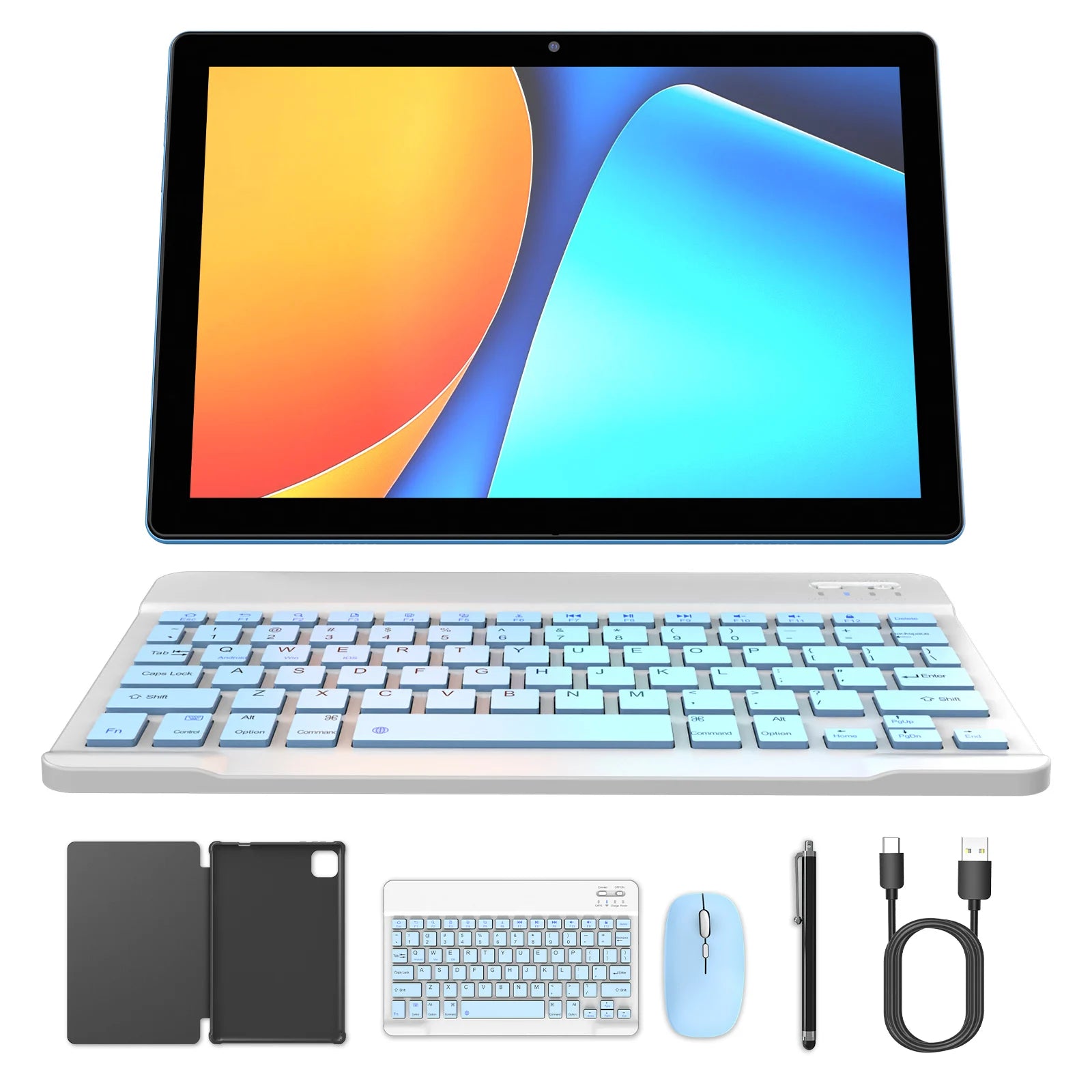 Latest Global Version Android 15 Tablet, 10-inch Tablet, Quad-core Processor, 1280*800 Resolution, 12 (3+9) GB RAM, 64GB Storage