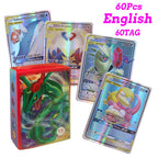 60-100Pcs New English French Spanish Pokemon Cards GX MEGA EX TAG TEAM Vstar Game Battle Card Hot Sale Collection Card Kids Gift