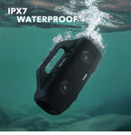 Anker Soundcore Motion Boom Outdoor Bluetooth loudspeaker with Titanium Audio drivers BassUp Technology IPX7 Water Protection 24-S