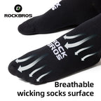 ROCKBROS Cycling Socks Breathable Sweat-wicking High Elastic Soft Knee-high Socks Men Women Outdoor Sports Jogging Cycling Socks
