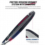 NEXUS Carbon Tennis Racket, Speed Aesthetic Design, Wide Stable Triangle Frame, Low Wind Resistance & High Control Power