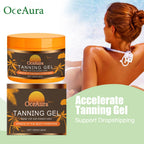 Intensive Tanning Gel Soothe Drying Redness Even Skin Tone Uv Protection Sun Tanning Oil Body Bronzer Accelerate Dark Skin Cream