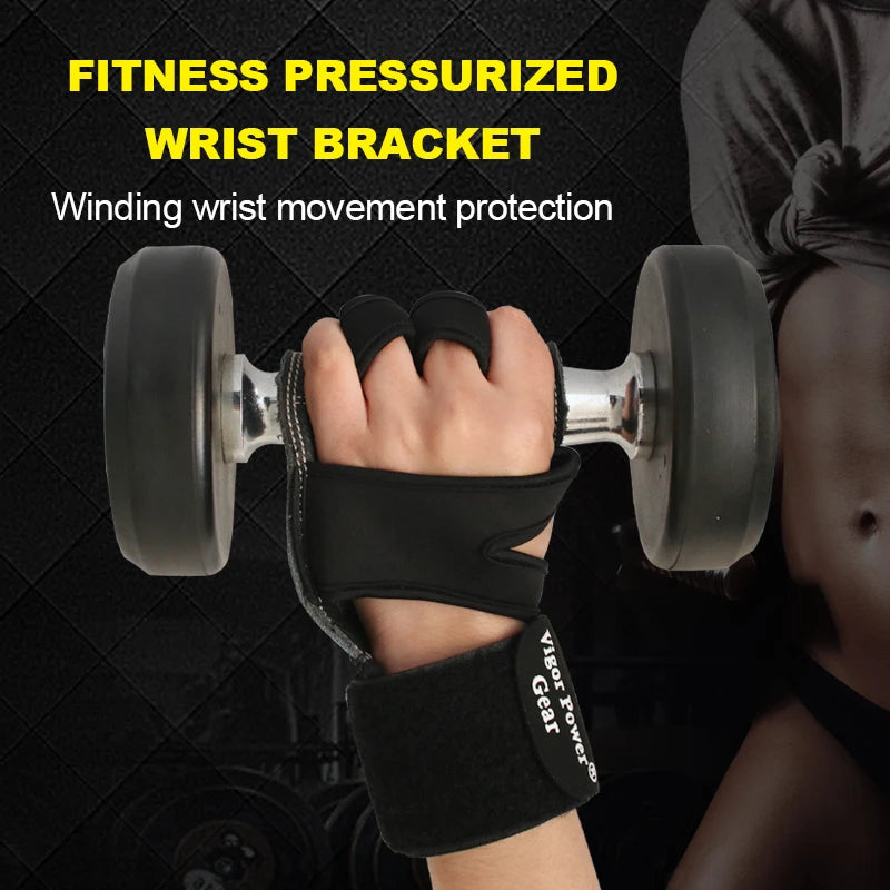 Cowhide Weight Lifting Gloves 3 colors Gym Anti-Skid Grips Pads Deadlift Belt Crossfit Workout Crossfit Palm Protection Fitness
