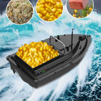 D16 Fishing Bait Boat with Single Bait Containers Automatic Bait Boat with Remote Control with 400-500M Remote Range 12000mAh