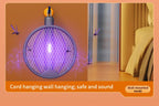 Foldable Electric Mosquito Swatter 3-in-1 Electric Mosquito Killer Anti-mosquito Lamp Rechargeable Wall-Mounted Mosquito Swatter