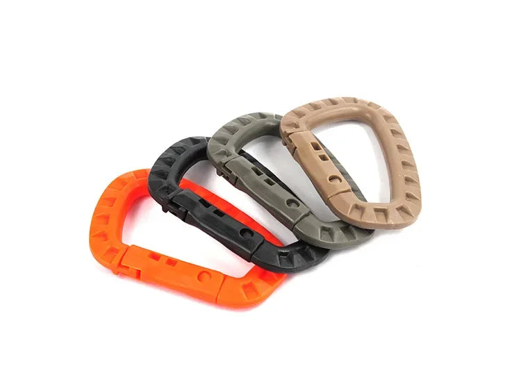 Tactical Carabiner Carabina Karabiner Clip Plastic Cadet Hiking Camping
