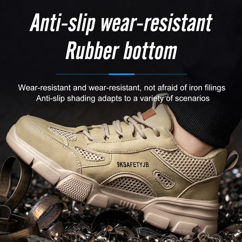New Unisex Safety Shoes Men Work Sneakers Indestructible Safety Boots Women Shoes Men Steel Toe Shoes Sport Style