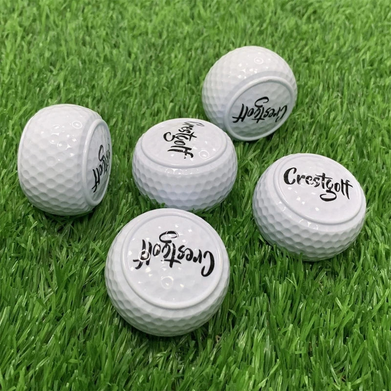 Flat Golf Training Balls Two Layer Driving Balls Golf Practice Balls for Swing Putter Driving Backyard Main image