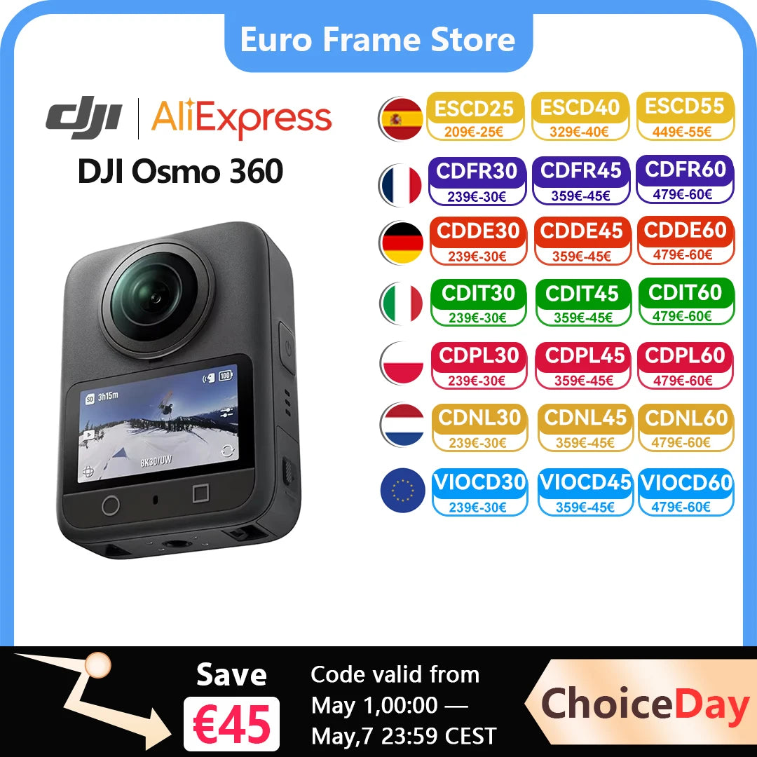 DJI Osmo 360 Standard Bundle 360 Camera with 1 Inch ° Imaging ° Video in 8K Native ° Photo in 120MP DJI Osmo 360 Main image